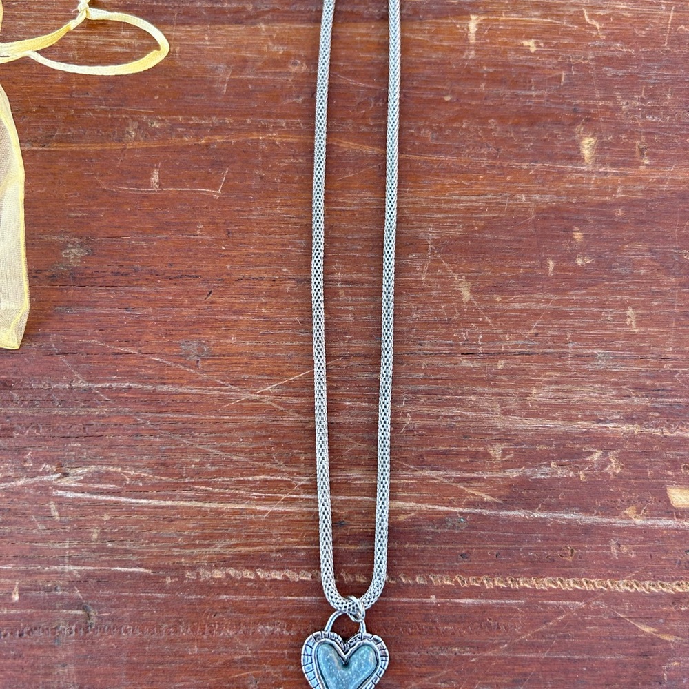 Silver Heart Pendant Necklace